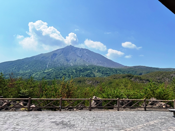 ➄有村溶岩展望所から見た桜島